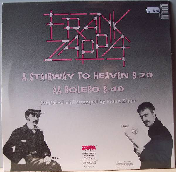 Frank Zappa ~ Stairway To Heaven (Vinyl) - Djungel & Jazz