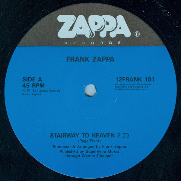 Frank Zappa ~ Stairway To Heaven (Vinyl) - Djungel & Jazz