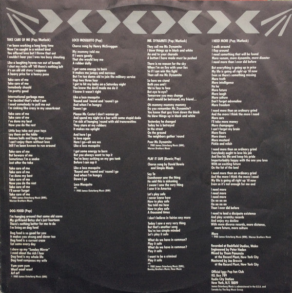 Iggy Pop : Soldier (LP, Album)