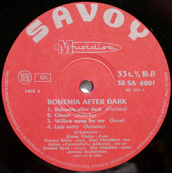Julian "Cannon Ball" Adderley - Donald Byrd - Horace Silver - Jerome Richardson - Paul Chambers - Nat Adderley - Kenny Clarke ~ Bohemia After Dark (Vinyl) - Djungel & Jazz