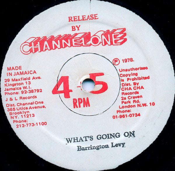 Barrington Levy : What's Going On (12")