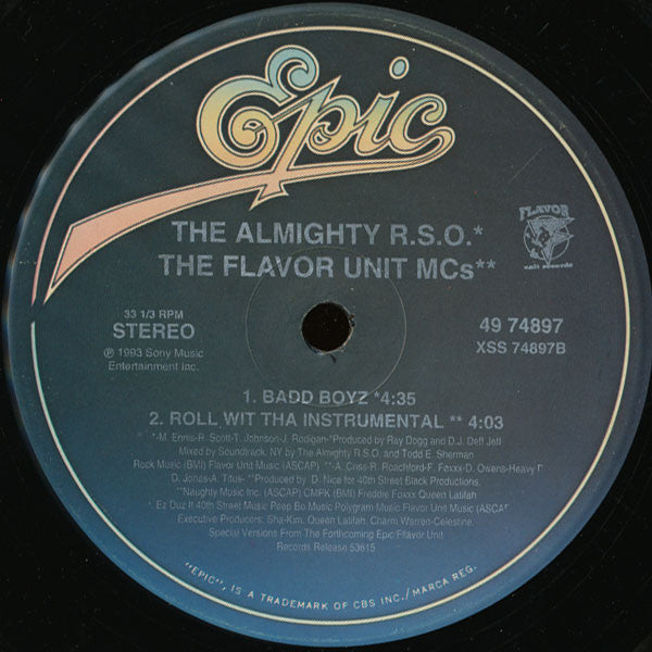 The Flavor Unit MCs ~ Roll Wit Tha Flava (Vinyl) - Djungel & Jazz