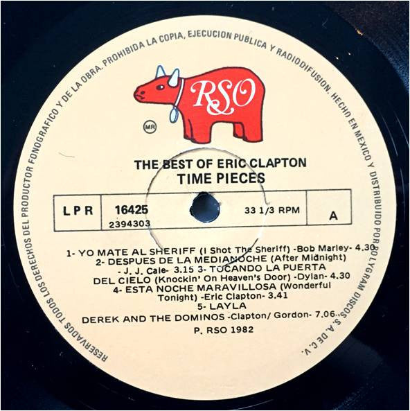 Eric Clapton : Time Pieces - The Best Of Eric Clapton (LP, Comp)