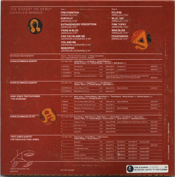 Charles Mingus ~ The Rarest On Debut (Vinyl) - Djungel & Jazz