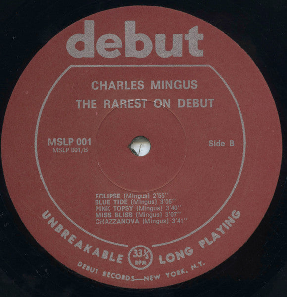 Charles Mingus ~ The Rarest On Debut (Vinyl) - Djungel & Jazz