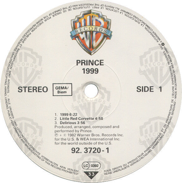 Prince ~ 1999 (Vinyl) - Djungel & Jazz