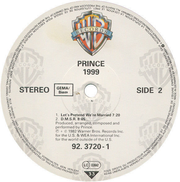 Prince ~ 1999 (Vinyl) - Djungel & Jazz