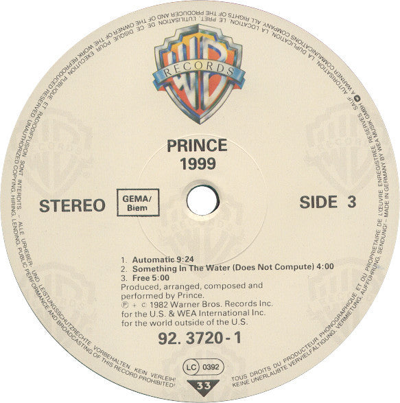 Prince ~ 1999 (Vinyl) - Djungel & Jazz