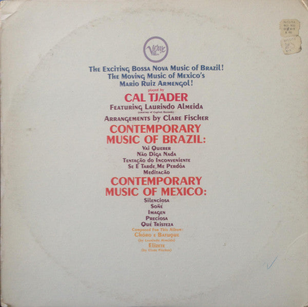 Cal Tjader ~ Plays The Contemporary Music Of Mexico And Brazil (Vinyl) - Djungel & Jazz