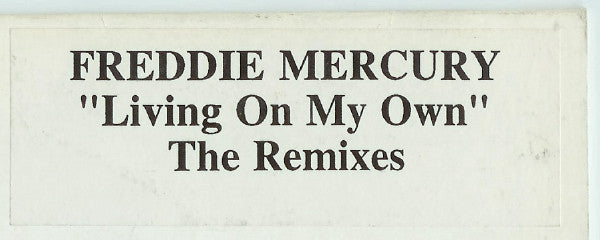 Freddie Mercury ~ Living On My Own (The Remixes) (Vinyl) - Djungel & Jazz