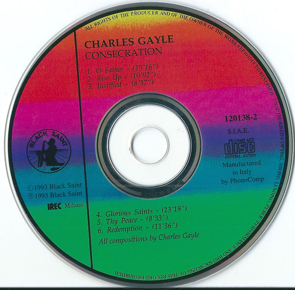Charles Gayle ~ Consecration (Vinyl) - Djungel & Jazz