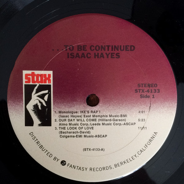 Isaac Hayes ~ ...To Be Continued (Vinyl) - Djungel & Jazz