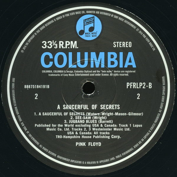 Pink Floyd ~ A Saucerful Of Secrets (Vinyl) - Djungel & Jazz