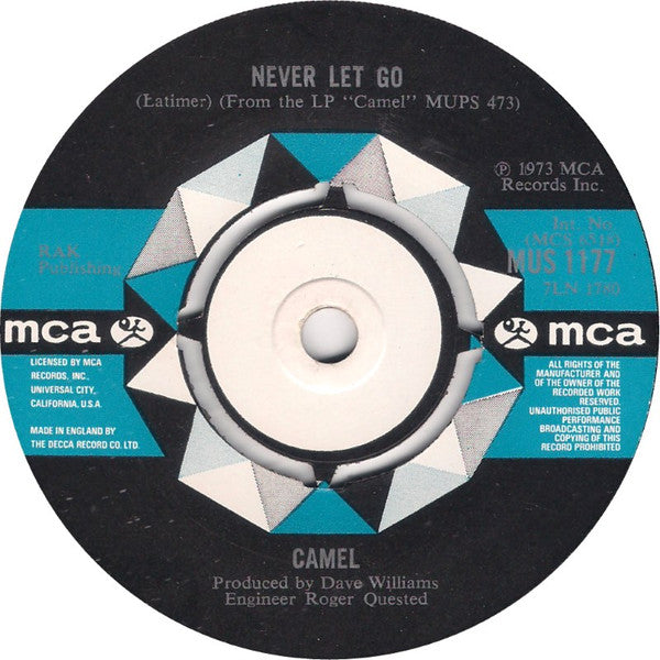 Camel ~ Never Let Go (Vinyl) - Djungel & Jazz