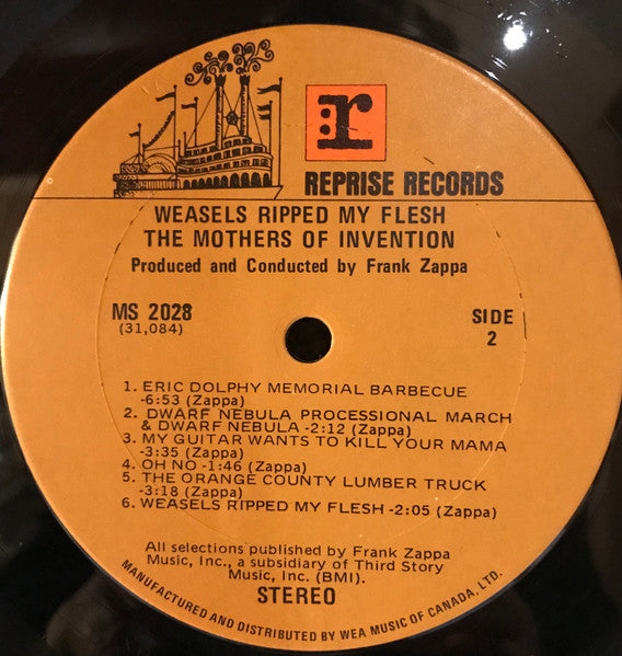 The Mothers : Weasels Ripped My Flesh (LP, Album, RE)