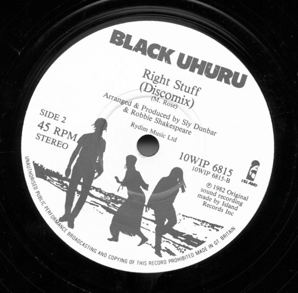 Black Uhuru : Mondays / Killer Tuesday / Right Stuff (10")