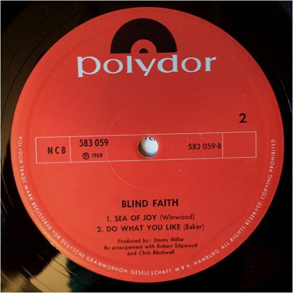 Blind Faith  ~ Blind Faith (Vinyl) - Djungel & Jazz
