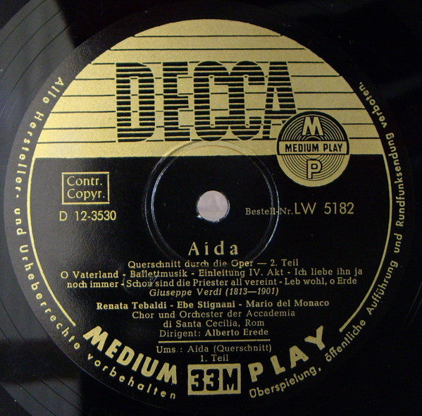 Giuseppe Verdi ~ Aida - Querschnitt (Vinyl) - Djungel & Jazz