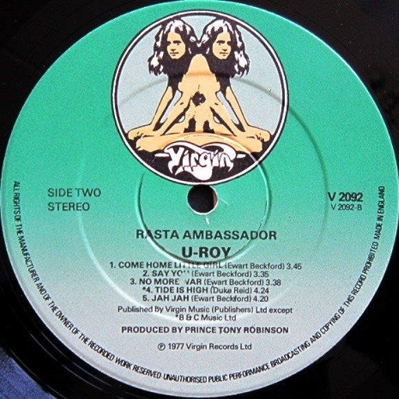 U-Roy : Rasta Ambassador (LP, Album)