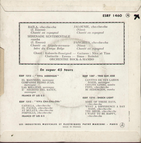 Orchestre Rock A Mambo ~ Rock A Mambo N° 1 (Vinyl) - Djungel & Jazz