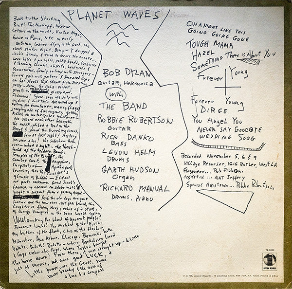 Bob Dylan ~ Planet Waves (Vinyl) - Djungel & Jazz