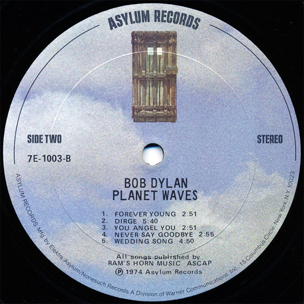 Bob Dylan ~ Planet Waves (Vinyl) - Djungel & Jazz
