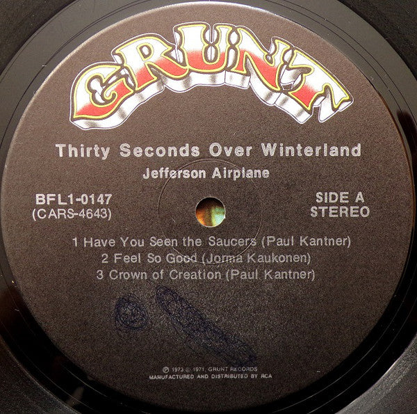 Jefferson Airplane ~ Thirty Seconds Over Winterland (Vinyl) - Djungel & Jazz