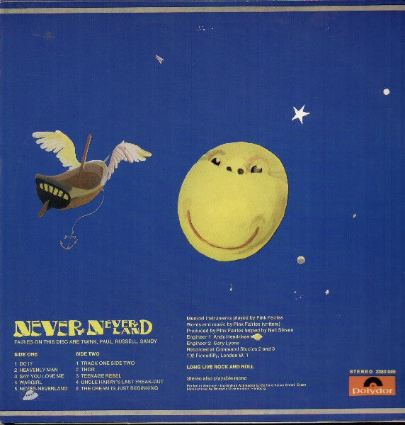 The Pink Fairies ~ Never - Neverland (Vinyl) - Djungel & Jazz