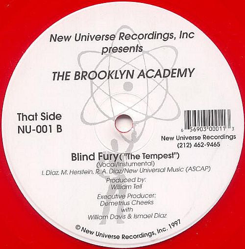 Brooklyn Academy ~ The Unusual Jam / Blind Fury (The Tempest) (Vinyl) - Djungel & Jazz
