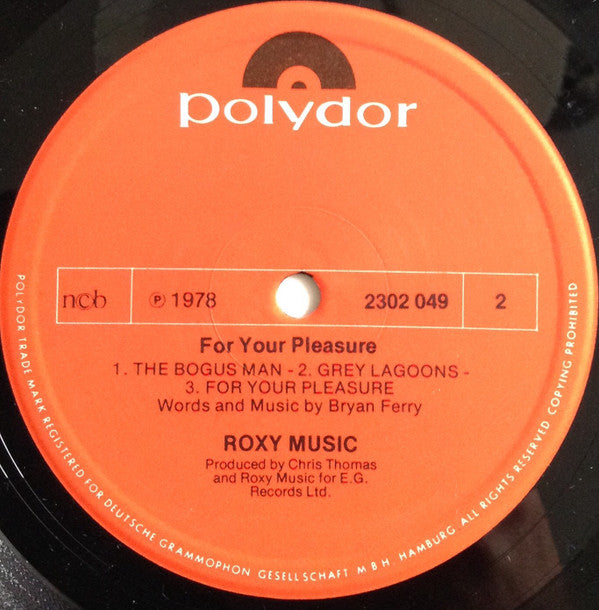 Roxy Music ~ For Your Pleasure (Vinyl) - Djungel & Jazz