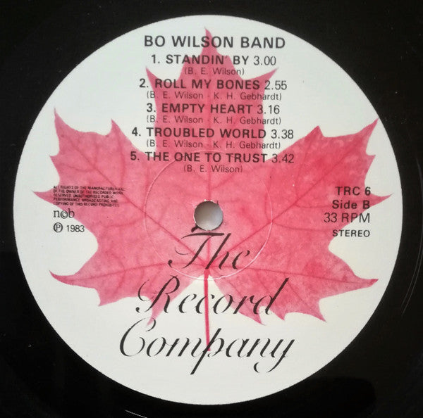 Bo Wilson Band ~ Bo Wilson Band (Vinyl) - Djungel & Jazz