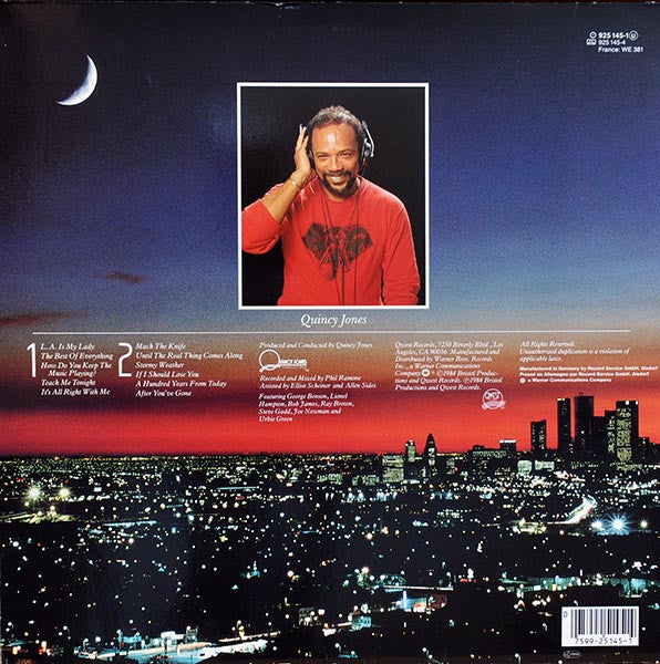 Frank Sinatra With Quincy Jones And Orchestra ~ L.A. Is My Lady (Vinyl) - Djungel & Jazz