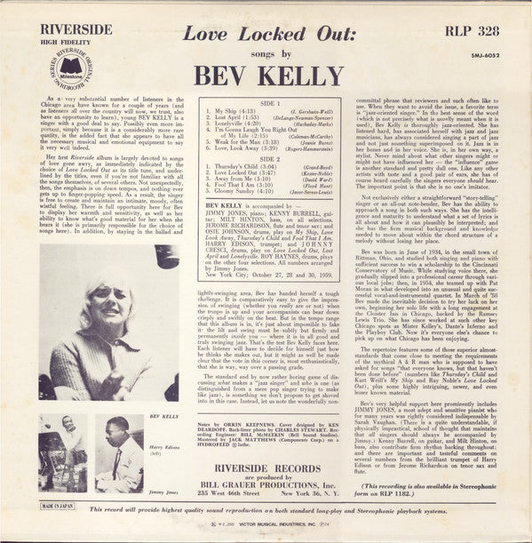 Bev Kelly ~ Love Locked Out (Vinyl) - Djungel & Jazz