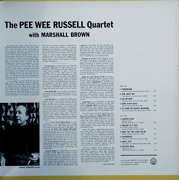 The Pee Wee Russell Quartet with Marshall Brown ~ Ask Me Now! (Vinyl) - Djungel & Jazz