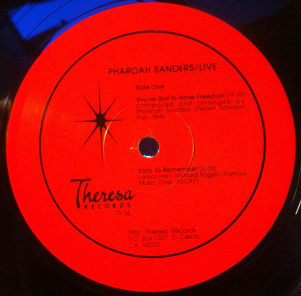 Pharoah Sanders : Live... (LP, Red)