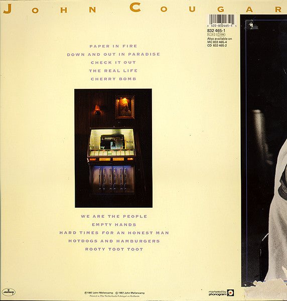 John Cougar Mellencamp : The Lonesome Jubilee (LP, Album, Gat)
