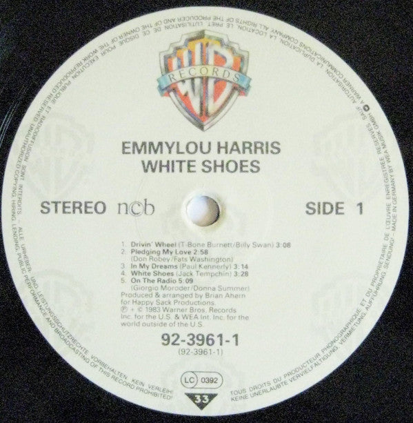 Emmylou Harris ~ White Shoes (Vinyl) - Djungel & Jazz