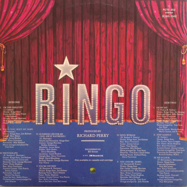 Ringo Starr ~ Ringo (Vinyl) - Djungel & Jazz