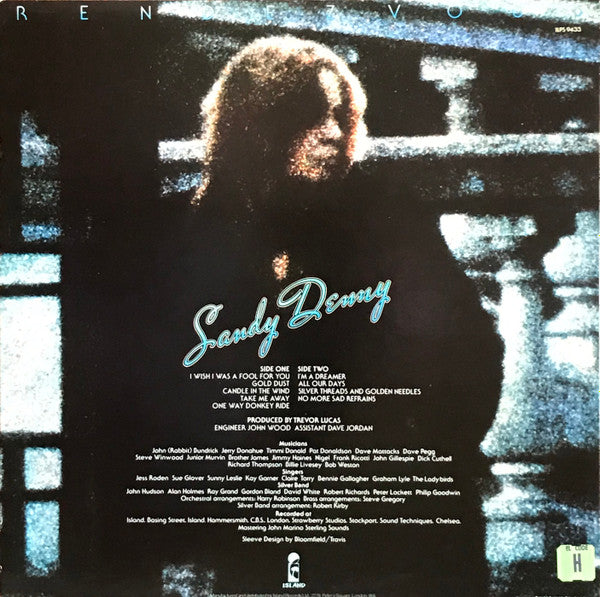 Sandy Denny ~ Rendezvous (Vinyl) - Djungel & Jazz