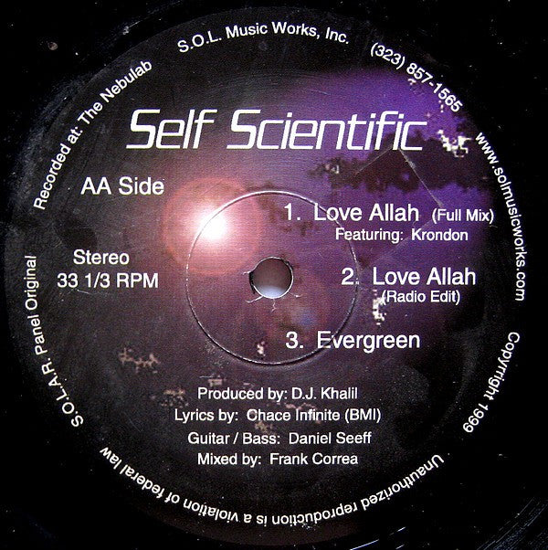 Self Scientific : Love Allah / Evergreen (12", Single)