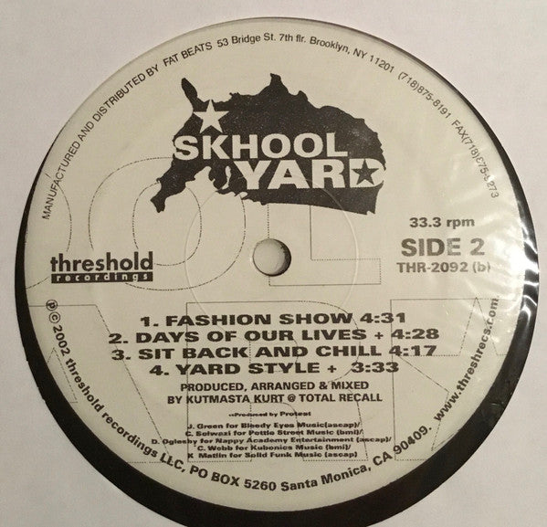 Skhool Yard ~ A New Way Of Thinking (Vinyl) - Djungel & Jazz