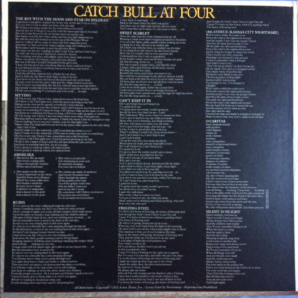 Cat Stevens ~ Catch Bull At Four (Vinyl) - Djungel & Jazz