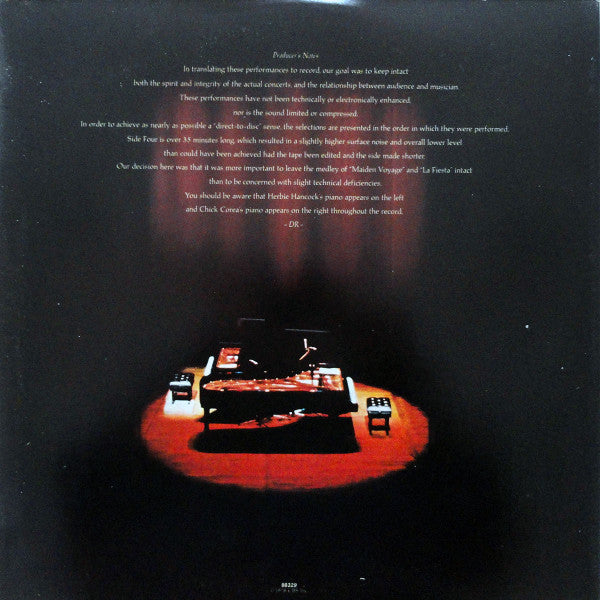 Herbie Hancock & Chick Corea ~ An Evening With Herbie Hancock & Chick Corea In Concert (Vinyl) - Djungel & Jazz