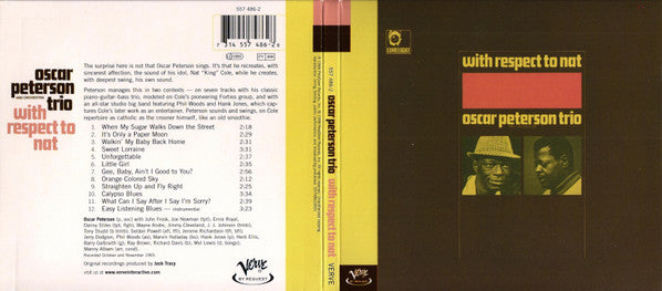 Oscar Peterson Trio ~ With Respect To Nat (Vinyl) - Djungel & Jazz