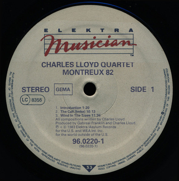 Charles Lloyd Quartet ~ Montreux 82 (Vinyl) - Djungel & Jazz
