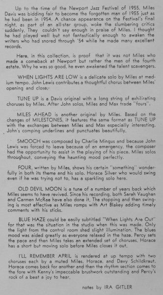 Miles Davis ~ Blue Haze (Vinyl) - Djungel & Jazz