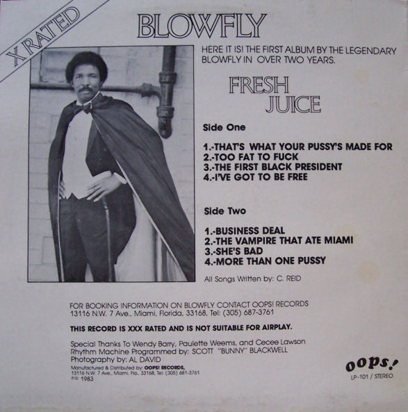 Blowfly ~ Fresh Juice (Vinyl) - Djungel & Jazz