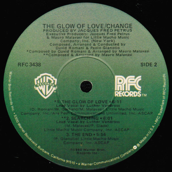 Change ~ The Glow Of Love (Vinyl) - Djungel & Jazz