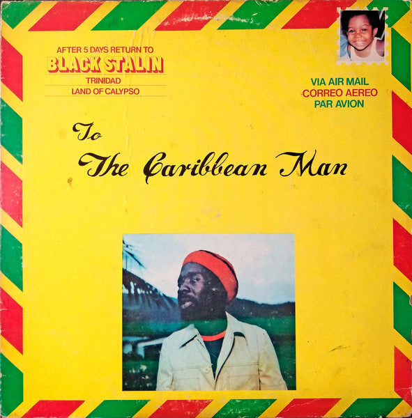 Black Stalin : To The Caribbean Man (LP, Album, Red)