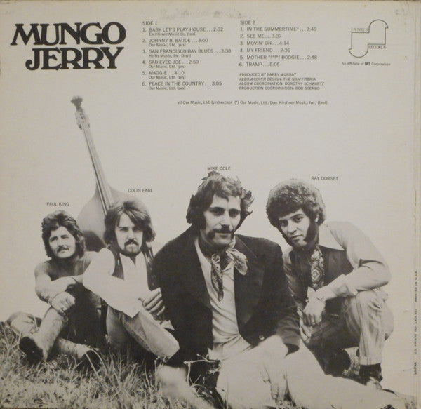 Mungo Jerry ~ Mungo Jerry (Vinyl) - Djungel & Jazz
